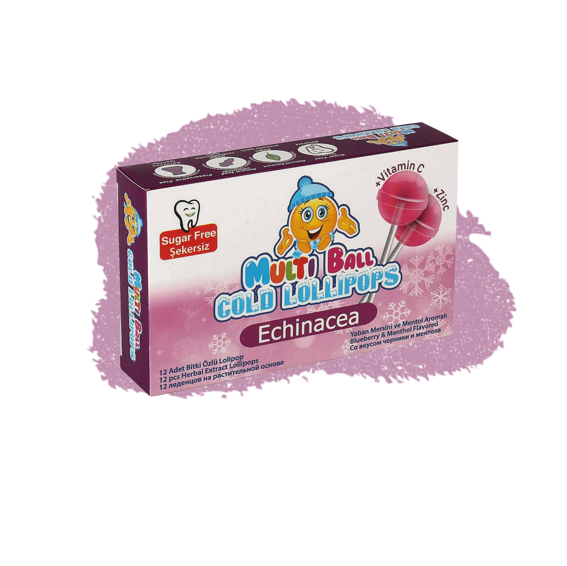 MultiBall Cold Lollipop - Blueberry Flavour
