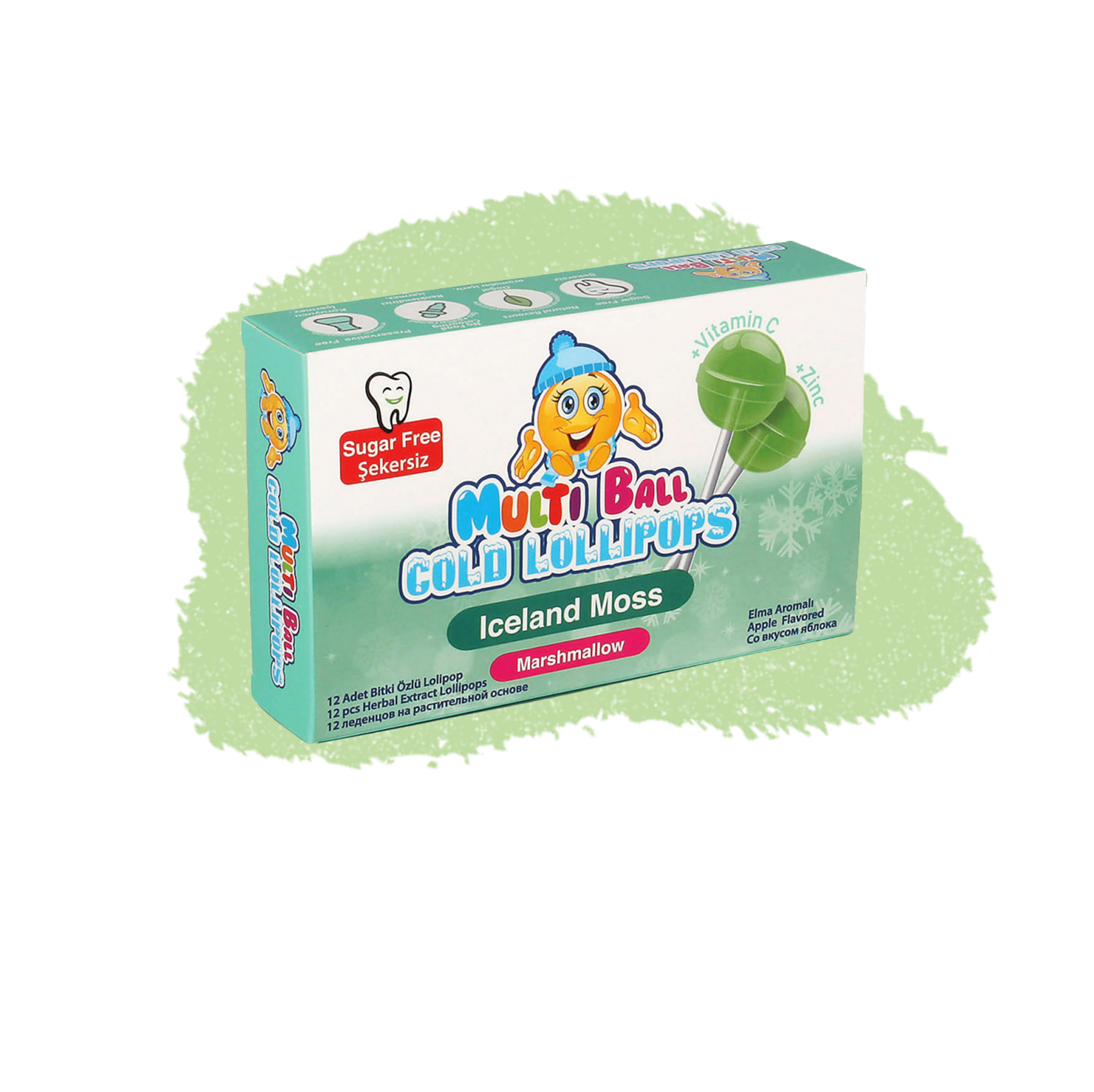 MultiBall Cold Lollipop - Apple Flavour