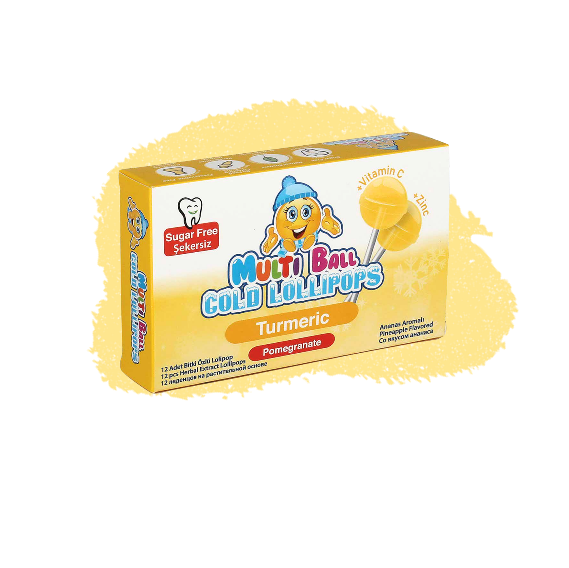 MultiBall Cold Lollipop - Pineapple Flavour