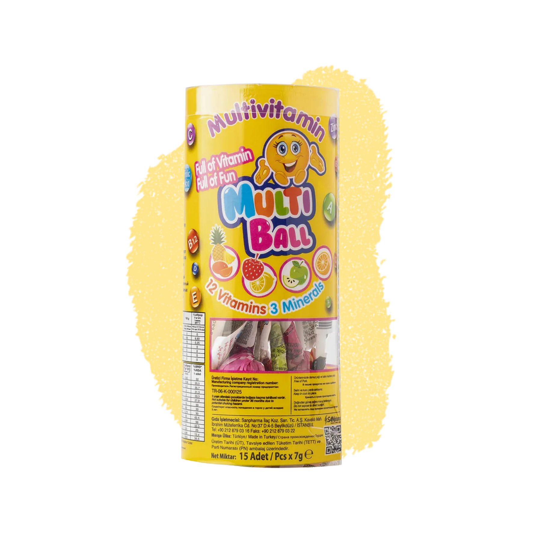 MultiBall Classic Multivitamin Lollipop  - 15 pack