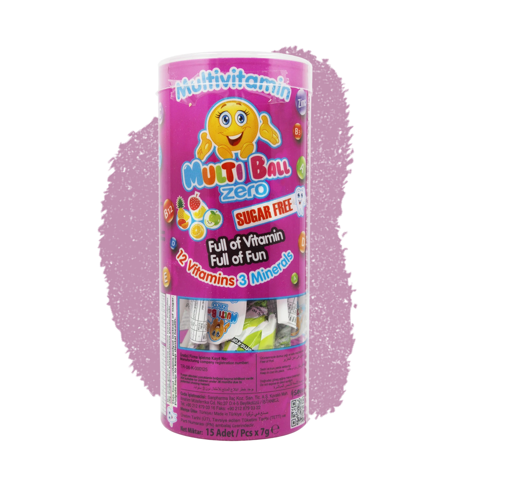 MultiBall Zero Multivitamin Lollipop  - 15 pack