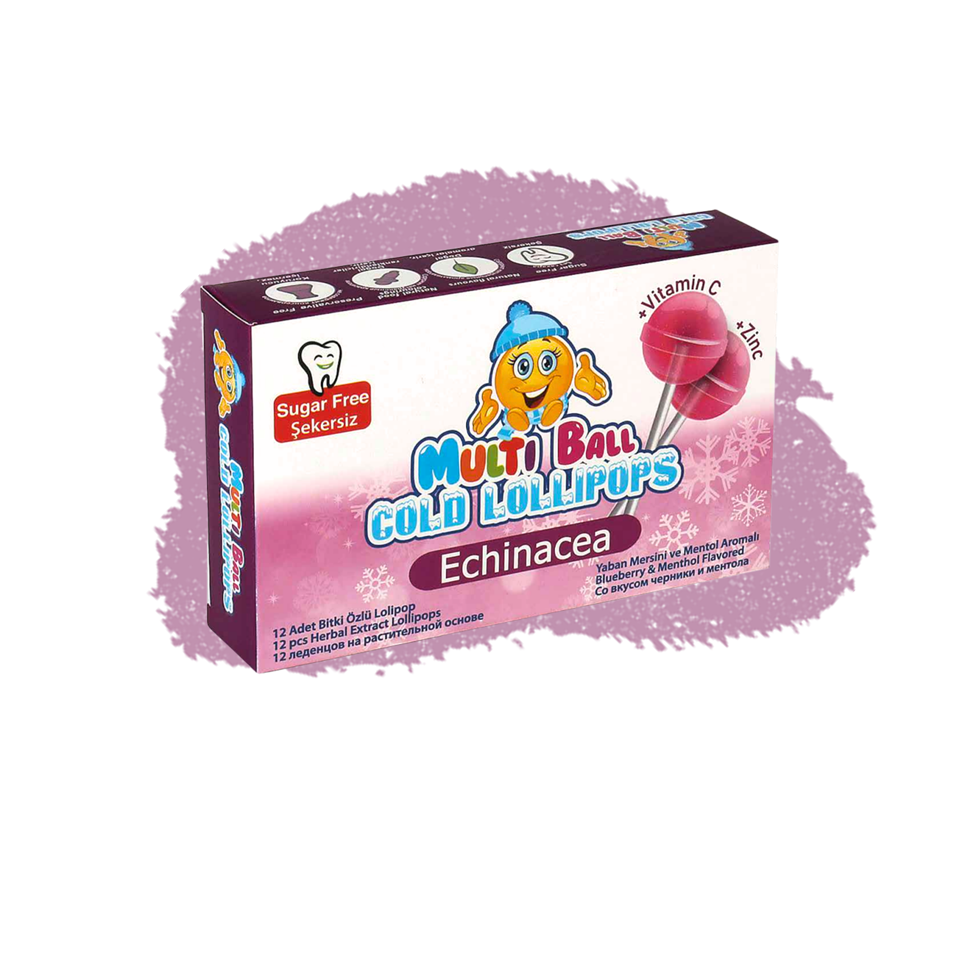 MultiBall Cold Lollipop - Blueberry Flavour